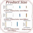 thumbnail image 2 of 2664 Pcs 12 Styles Glass Twisted Bugle Beads Colorful Opaque Tube Bugle Seed Beads Column Tube Beads Bulk, 2 of 5