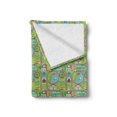 thumbnail image 2 of Car Race Track Soft Flannel Fleece Throw Blanket, Cartoon Design Summer City Amusement Park and Lake Roadway Activity, Cozy Plush for Indoor and Outdoor Use, 50" x 60", Multicolor, by Ambesonne, 2 of 6