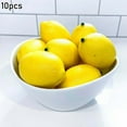 thumbnail image 1 of Allume 10Pcs Fake Fruit Home House Kitchen Party Decoration Artificial Lifelike Simulation Yellow Lemon 7.3*5.2cm, 1 of 14