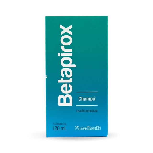Betapirox Shampoo Dermatológico Anticaspa | Ideal para Cuero Cabelludo Graso o con Tendencia a la Descamación | Para Hombre y Mujer | 120 ml