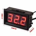 thumbnail image 2 of DC 12V LED Digital Thermometer Temp Sensor Meter NTC Probe -50 ~ 110°C Detector, 2 of 5