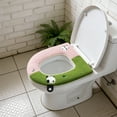 thumbnail image 5 of Steadline Winter Plush Toilet Seat Cover with Panda Design,Soft Fleece Bathroom Accessory with Hook-and-Loop Fastener,Warm and Comfortable Thickened Cushion for Cold Weather, 5 of 7