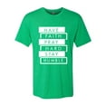 thumbnail image 2 of Wild Bobby, Have Faith Pray Hard Stay Humble Inspirational/Christian Men Premium Tri Blend Tee, Envy, Large, 2 of 6