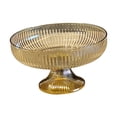 thumbnail image 2 of Tazón de fruta decorativo Tazón de refrigerio Tazón de postre redondo multifuncional Tazón de pedestal decorativo Tazón de fruta de pedestal para mesa Oro mayimx Tazón de frutas, 2 of 9
