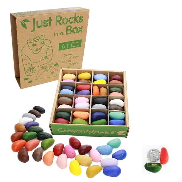 Crayon Rocks Just Rocks en una caja, 32 colores, 64 unidades