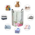 thumbnail image 6 of Goofa Vintage Wood with Floral Printed Circular Hamper,Laundry Basket with Handles,Storage Baskets Foldable,Large Capacity Laundry Hamper-Medium, 6 of 8