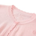 thumbnail image 4 of Yuzhih Girls' Knitted Cardigan Long Sleeve Round Neck Fall Sweater Newborn Baby Cotton Sweater Coat, 4 of 5