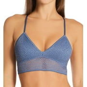 Women's DKNY DK4021 Modern Lace Longline Bralette (Vintage Blue M)