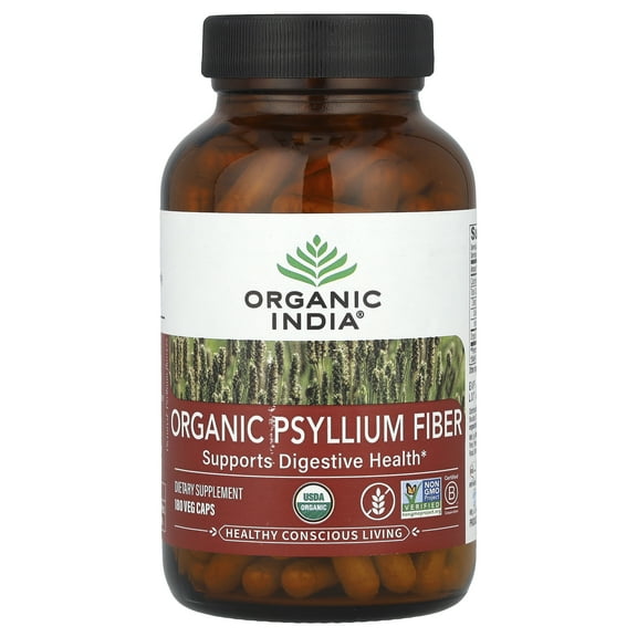 Organic India Psyllium, Og1, Fiber - 180 Vegan Capsules