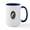 White/Navy Inside, variant on CafePress - Mountain Goat Large Mug - 15 oz Ceramic Large White Novelty Mug