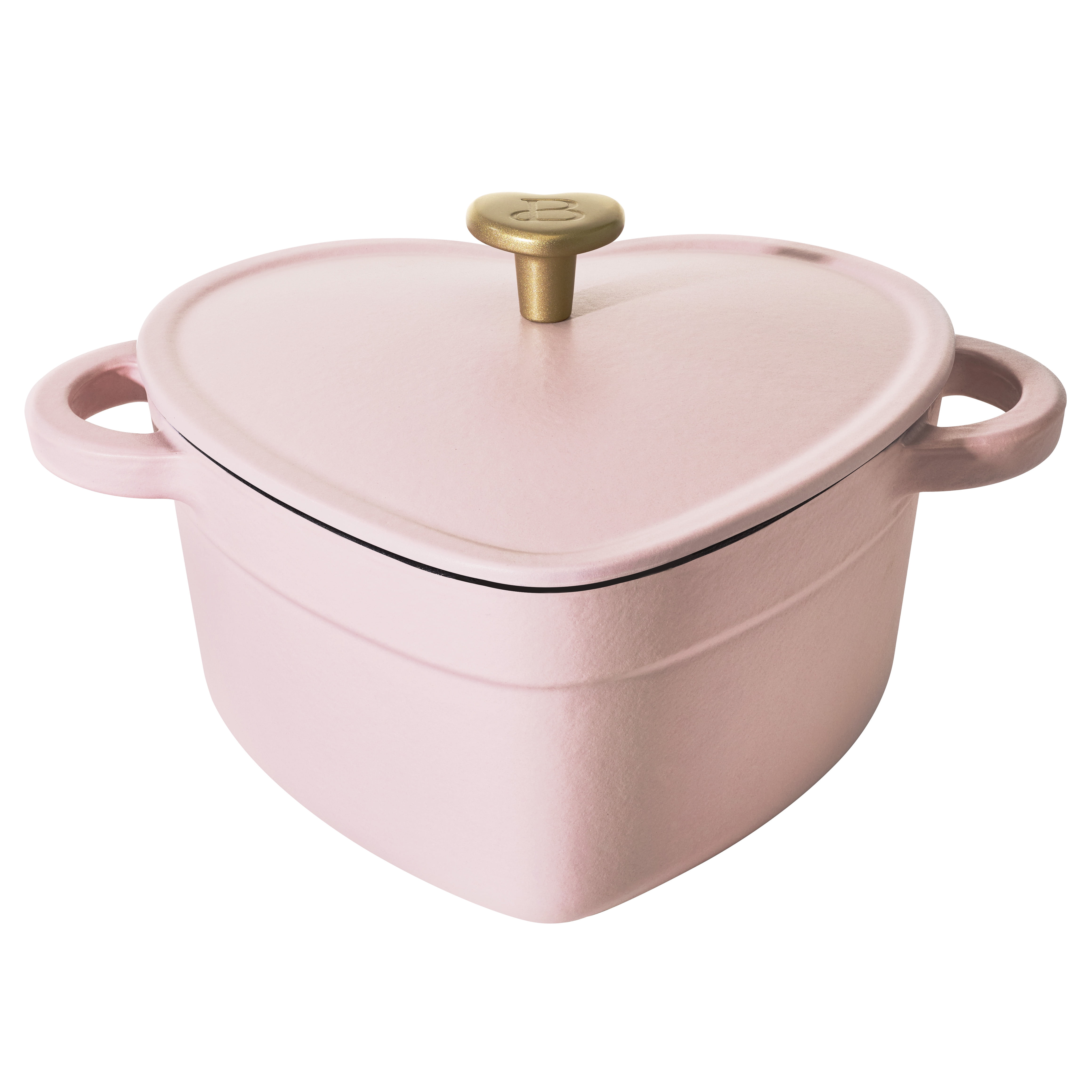 23CM Pink Flower Dutch Oven Enameled Cast Iron Pot With Lid
