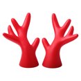 thumbnail image 1 of maskred 2x Waterproof Antlers Sticker For Stylish Christmas Car Decoration Easy To Install Cute red small 1Set, 1 of 6