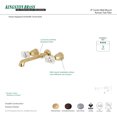 thumbnail image 2 of Kingston Brass KS7022KRL 8" Center Wall Mount Roman Tub KS7022KRL, 2 of 2