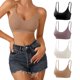 thumbnail image 1 of Bralettes DEANGELMON con cuello en V acolchado sin costuras, 4 piezas, talla M, 1 of 5
