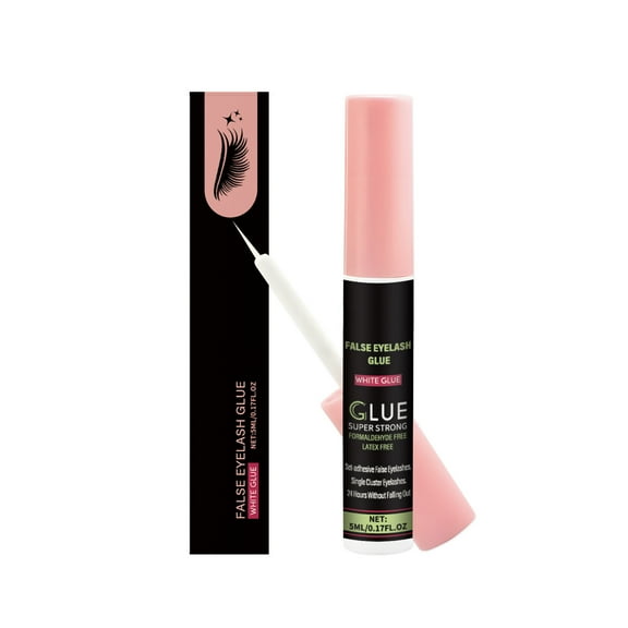 Lash Cluster Glue,Eyelash Extensions,Waterproof Hypoallergenic Eyelash Glue with Brush Applicator - Long-Lasting 5ml Strong Hold Adhesive for False Lashes & Daily Wear(MulticolorA)