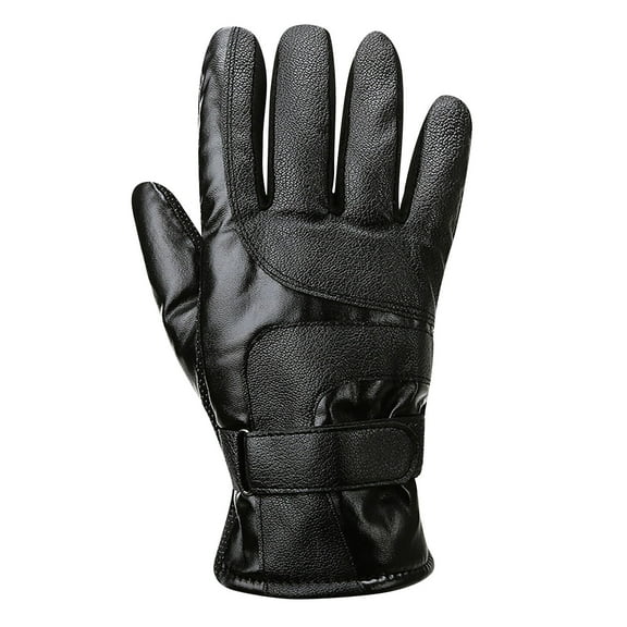 Fesfesfes Men Fall And Winter Outdoor Cycling GlovesPlush Thick Velvet Keep Warm Gloves Cold-proof Cotton Gloves or