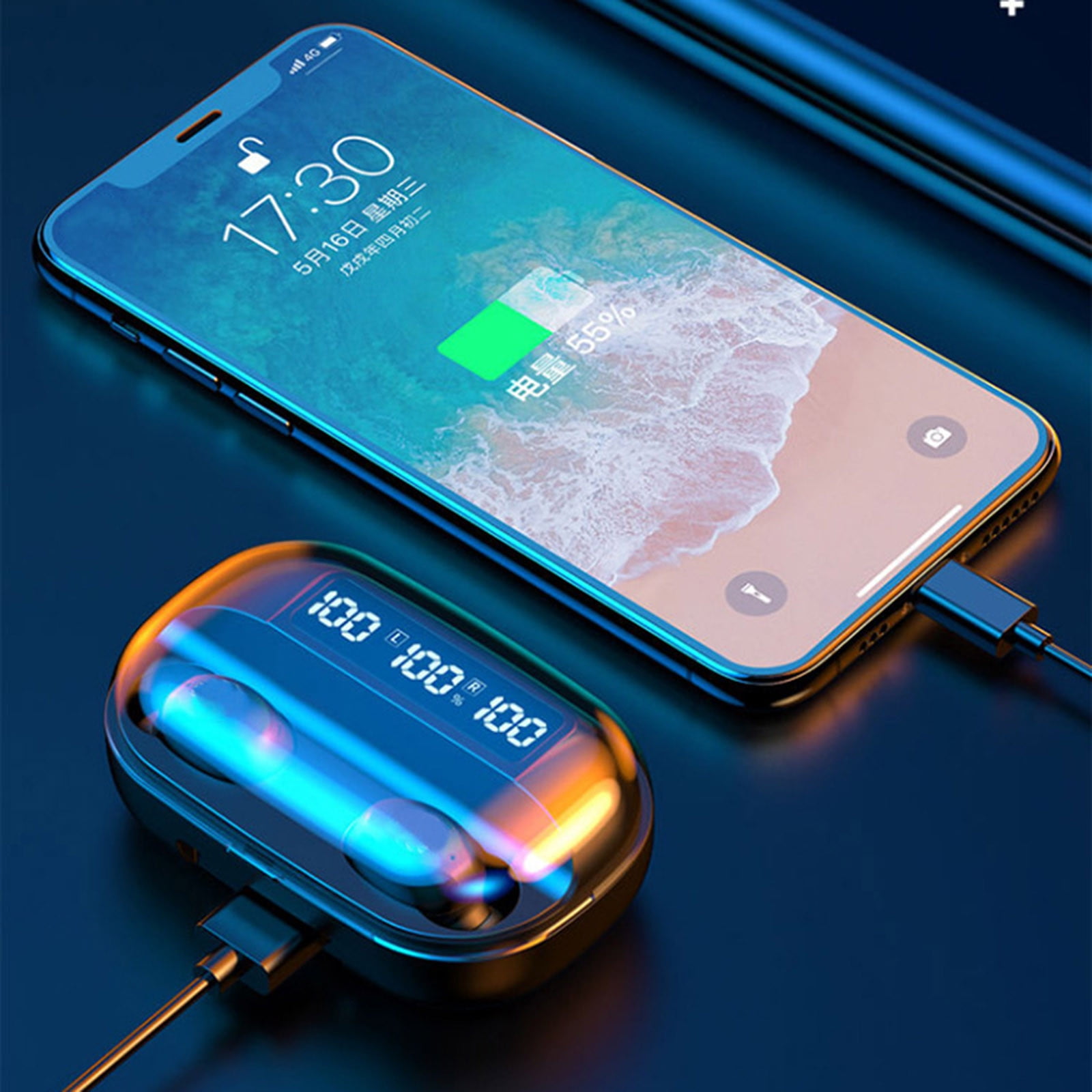 Studio Buds - True Wireless Noise Cancelling Earbuds - Compatible with IOS & Android, Built-in Microphone, IPX4 Rating, Sweat Resistant Earphones, Class 1 Bluetooth Headphones(Black)