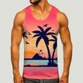 thumbnail image 2 of NOLDARES Tank Tops Men Beach Tank Tops Graphic Summer Funny Sleeveless Shirts(Pink,L), 2 of 5