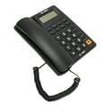 thumbnail image 1 of Corded Landline Telephone, Corded Phone Dual Interface Multifunction Caller ID Display Last Number   For Home White,Black, 1 of 8