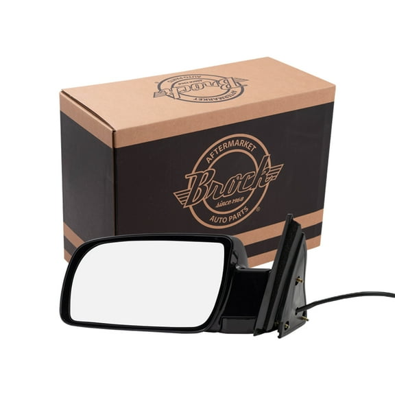 Brock Power Mirror for 1988-1999 C1500 Standard Type Metal Base Manual Fold Left 15764757