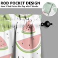 thumbnail image 5 of Kitchen Curtains 36 Inch Short - 3 Panel Set Watermelon Print, Rod Pocket Window Curtains 100% Polyester, Tropical Fruit Valance for Farmhouse, Cafe, Living Room, Bedroom, Easy Wash, 5 of 6