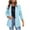 Sky Blue, variant on hotojiny Blazers for Women Trendy Business Casual Coat Notched Lapel V Neck Work Suit Jacket with Button Fall Winter Clothing
