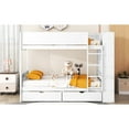 thumbnail image 6 of White Bunk Bed With Drawer And Cabinet Storage Solutions - A Neat Bedroom Space-optimized 2 Drawers & Cabinet, Comfortable Living Solution For Families, 6 of 6