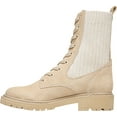 thumbnail image 3 of Sam Edelman Lydell Sesame Block Heel Round Toe Lace Up Combat Ankle Boots (Sesame, 8), 3 of 6