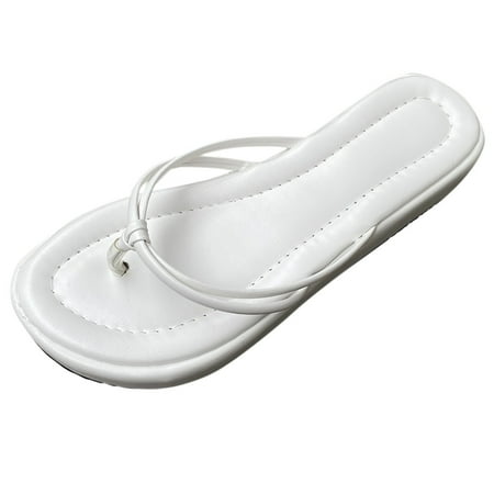 

ZHAGHMIN Bride Flip Flops Women Platform Flip Flop Comfortable Wedge Flip Flops Walking Thong Slippers Rubber Flip Flops For Women Tan Flip Flops Women Support Flip Flops For Women With Arch Support