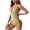 Green, variant on Womens One Piece Bathing Suit Plunge Neck Swimsuit Lace up Backless Swimwear for Swimming Beach Vacation,Light Blue,S