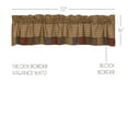 thumbnail image 4 of VHC Brands Rustic-Kitchen Curtains Ridge-Rod Pocket Cotton Hanging Loops Patchwork Plaid 16x72 Valance, Cedar Green, 4 of 5