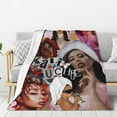 thumbnail image 2 of Kali Actress Uchis Flannel Blanket Air Conditioning Blanket Nap Blanket Sofa Throw Blanket Throw Blankets 60"X50", 2 of 6
