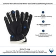 thumbnail image 5 of Isotoner  Microsuede Winter Glove with Faux Shearling Outseam (Men), 5 of 5