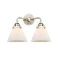 thumbnail image 5 of Innovations Lighting  Nouveau 2 Cone - 2 Light 16" Bath Vanity Light Satin Gold/Plated Smoke, 5 of 5