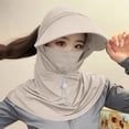 thumbnail image 5 of Windproof Hat Windproof Face Mask Casual and Fashionable Solid Color Ice Silk Sunscreen Mask and Hat for Head, Face, and Neck Protection, 5 of 5