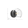 thumbnail image 5 of WV548006MBOP-Alora Lighting-Willow - 1 Light Wall Sconce-5 Inches Tall and 6 Inches Wide Opal Matte Glass  Matte Black Finish, 5 of 7