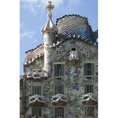 Casa Batllo, a House Designed by Antonio Gaudi and Admired by Salvador Dali Print Wall Art By James