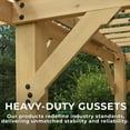 thumbnail image 6 of Yardistry Meridian 10' x 22' x 8' Natural Cedar Pergola, Multilevel Design, 6 of 12