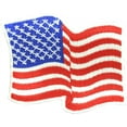 thumbnail image 2 of Men's Long Sleeve US Waving Flag Patch Shirt, Small Faded Denim, 2 of 3