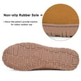 thumbnail image 6 of DSOLE Men's Moccasin Slippers Mens Memory Foam Slippers Slip On House Shoes Indoor Outdoor Anti-slip Sole Beige 8, 6 of 6