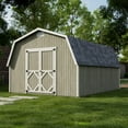 thumbnail image 2 of Little Cottage Co. 12x16 Classic Gambrel Barn with 4 ft. Sidewalls, Outdoor Wood Storage Shed Do-It-Yourself Precut Kit, 2 of 13