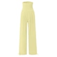 thumbnail image 5 of ibiyuan Womans Dress Pants High Waist Palazzo Pants for Women Dressy Loose Fit Women Trousers Drawstring Lounge Pants Women Vacation, 5 of 6