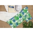thumbnail image 6 of LA LEELA Men's Hawaiian Shirts Short Sleeve Button Down Shirt Men's Hawaii Shirts Boho Vacation Casual Summer Beach Shirts for Men Funny 5XL Leaves, White, 6 of 6