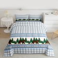 thumbnail image 2 of Manfei Aztec Geometric Check Full Size Comforter Sets,Woodland Animal Bear Bedding Comforter Set,Rustic Farmhouse Cabin Bedding Sets For Boys Girls,Luxury Bedroom Decor Reversible,3 Pieces, 2 of 8