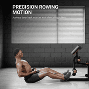HARISON Home Gym - Full Body Workout Equipment, Exercise Equipment with 450lbs, Multifunctional Home Gym Equipment for Home with Pulley System, Weight Bench, Rowing Machine