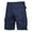 Navy, variant on Njoeus Men's Cargo Shorts Big & Tall Elastic Waist Outdoor Shorts Mens Casual Cotton Loose Fit Cargo Work Short Pants with Multi-pocket Knee Length M-5XL