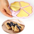 thumbnail image 4 of 2PCS Silicone Waffle Mold 5 Cavity Heart Shaped Cake Muffin Pancake Mold for Baking Tools, 4 of 8