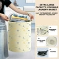 thumbnail image 4 of Bxaolu Foldable Laundry Basket,Large Laundry Baskets with Handle, &nbsp;Dirty Clothes Basket, Laundry Hamper for Clothes Organizer (Gray,1PC), 4 of 9