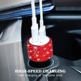 thumbnail image 4 of Dual USB Car Charger, Car Adapter Bling Bling Rhinestones Crystal Car Decorations for Fast Charging Car Decors for iPhone Xs Max X Plus, iPad Pro/Mini, Samsung, 4 of 7