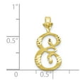 thumbnail image 3 of 10k Initial E Charm in 10k Yellow Gold, 3 of 3